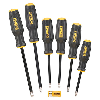 DeWalt Set Cacciaviti Con Punte In Acciaio Ad Alto Tenore Di Carbonio 6 Pezzi DWHT62056-0