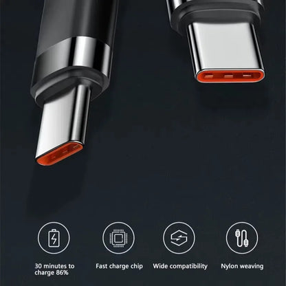 Cavo USB C a USB Type C Da 120W Per Ricarica Rapida PD Compatibile Con Smartphone Qualità Premium