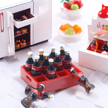 Set Da 13 Pezzi Mini Bottiglie Cola Per Casa Delle Bambole Accessori Cucina In Miniatura