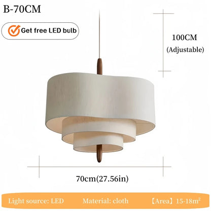 Lampada a Sospensione Medievale in Stile Nordico Romantico per Soggiorno e Studio