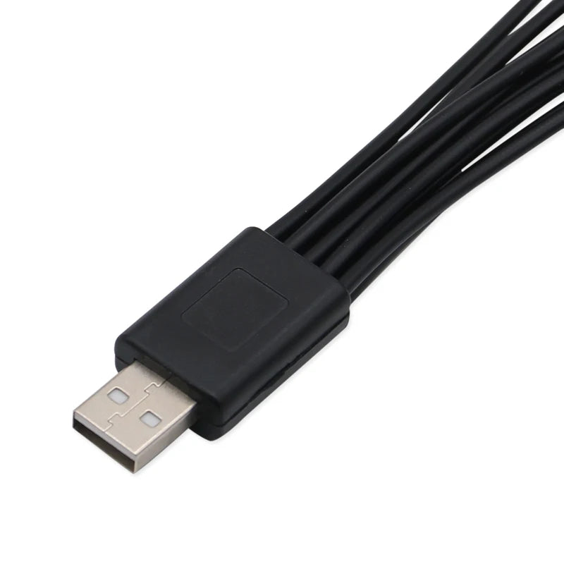Cavo USB 10 in 1 con porte multiple, cavo di ricarica universale per telefono, cavo di ricarica per iPhone, Nokia, Sony, iPod.