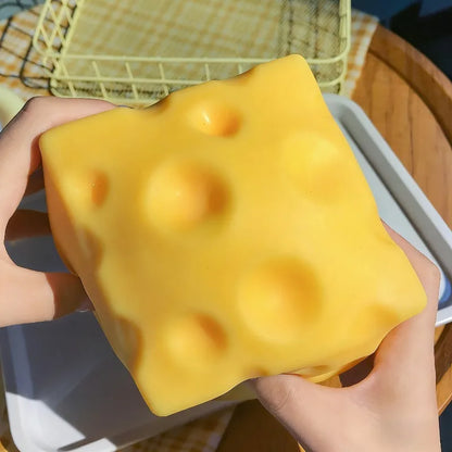 Giocattolo Antistress Gigante a Forma di Formaggio, Squishy Extra Large, Giocattolo Modellabile a Lenta Risalita, Palla Antistress per Adulti, Regalo
