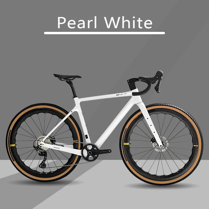 Bici Gravel In Fibra Di Carbonio 700C GRX 600 11 Velocità Con Ruote E Forcella In Carbonio