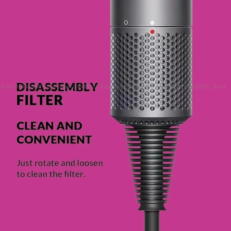 Accessorio Professionale Senza Lame per Asciugacapelli Dyson, Ioni Negativi, Asciugatura Rapida, Potente, per Casa, con Funzione Anti-Crespo, Elettrico