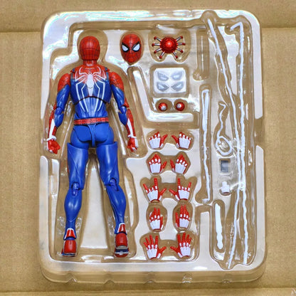 15CM PS4 Spiderman Figura Avengers Spider Man Action Figures Aggiornamento Suit PS4 Game Edition Doll Toys Regalo