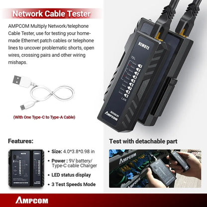 Kit Strumenti Rete 12 In 1 Per Cablaggio Ethernet Crimpatrice RJ45 RJ11 Tester Lan Riparazione Cavi