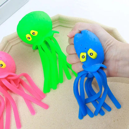 Polpo Giocattolo D'Acqua Per Bagno Dei Bambini Con Spray Creativo Antistress Divertimento
