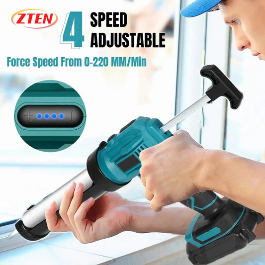 Pistola Calafataggio Elettrica 21V Con Luce Led Compatibile Makita Sigillante In Silicone