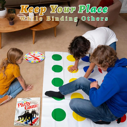 Twister Gioco Da Pavimento Con Tappetino E Spinner Intrattenimento Per Feste In Famiglia