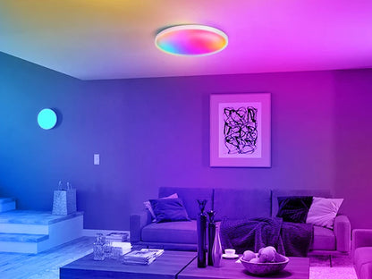 Plafoniera Led Dimmerabile con Controllo Remoto Rgb Bluetooth Tuya per Interni Alexa