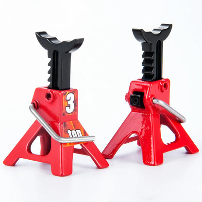 Decorazione Auto RC Mini Jack Stand Con Gancio Rimorchio E Rete Per Bagagli 1 18 E 1 24 Scale