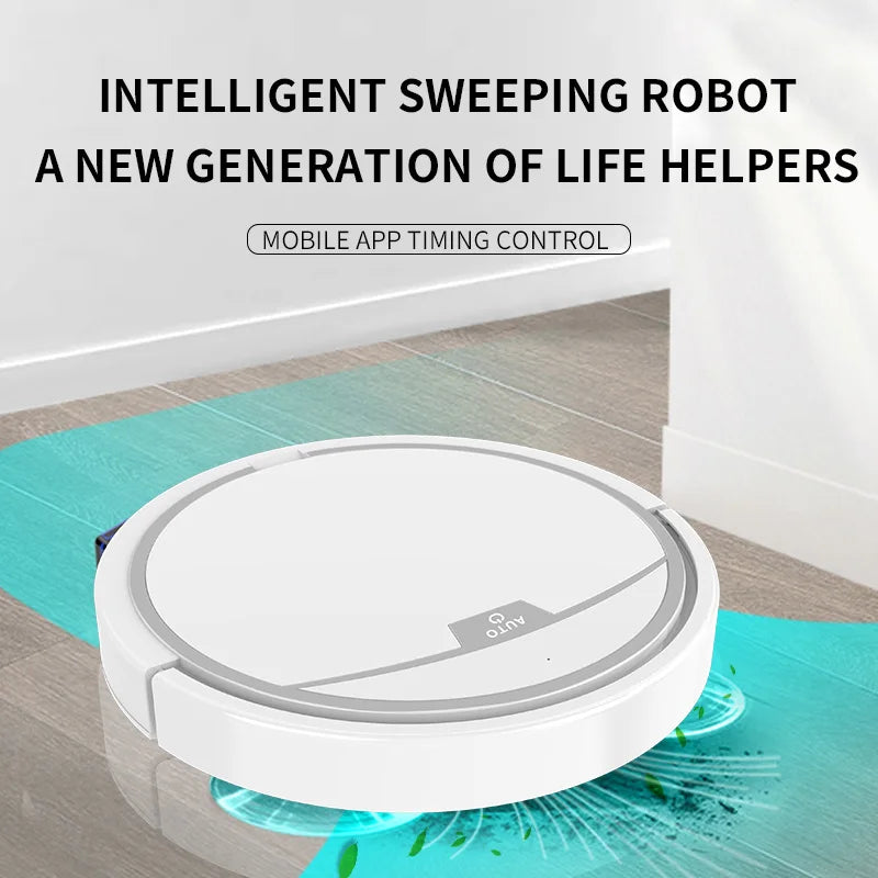 Aspirapolvere Robot Smart 2800 Pa Senza Fili Controllo Remoto Pulisce Pavimenti Asciutti e Bagnati