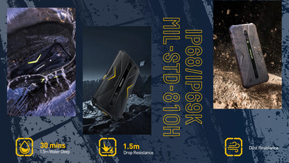 Ulefone Armor X12 Pro,Android 13, fino a 8GB + 64GB ,4860mAh,13MP 5.45 "4G NFC, versione globale, doppio 4G VoLTE,3 Slot per schede