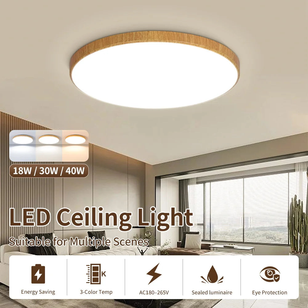 Plafoniera LED Da Soffitto 18W-50W 220V, Illuminazione Moderna Per Soggiorno E Decorazione Casa