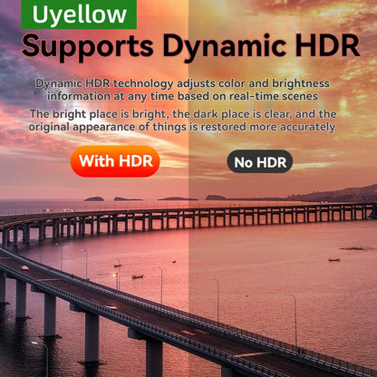 Uyellow 48Gbps Cavo compatibile HDMI 8K 60Hz 50cm 1m 2m 3m 5m Cavo 2.1 compatibile HDMI 4K 120Hz HDR Video con effetti 3D per PC HDTV