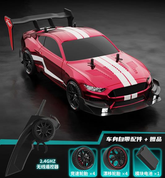 RTR MUSTANG 2.4G Drift Car 1:14 4WD Auto elettriche telecomandate Auto da corsa ad alta velocità RC Auto da corsa Giocattoli per bambini