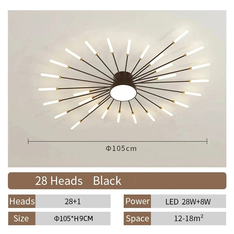 Lampada Da Soffitto Led A Forma Di Fiore Per Soggiorno E Camera Da Letto, Luce Moderna Sala Da Pranzo