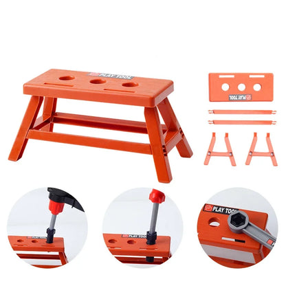Set di Attrezzi Giocattolo per Bambini, Strumenti di Ingegneria Simulati con Trapano, Regalo Educativo per Giochi di Ruolo per Ragazzi