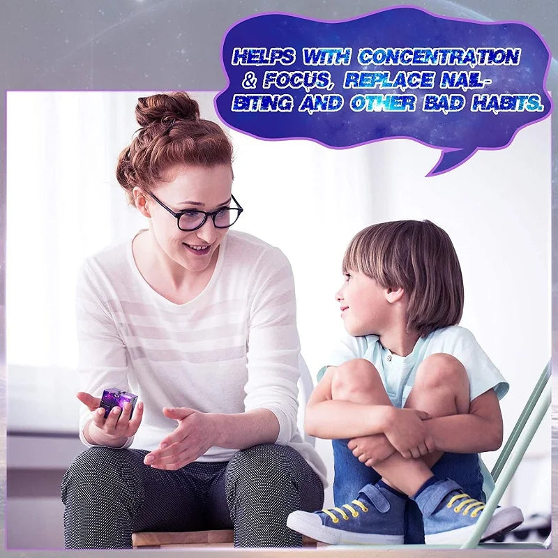 Infinity Cube Fidget Antistress Gioco Puzzle Dita Sollievo Ansia Regalo Bambini Autismo