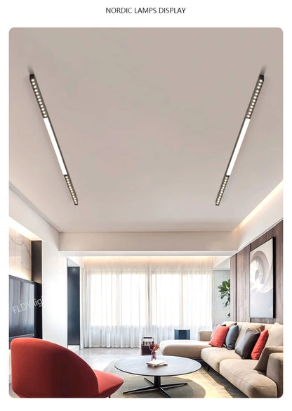 Lampada Da Soffitto A Led Moderna Nordic Nero Per Soggiorno Cucina Ingresso Ufficio
