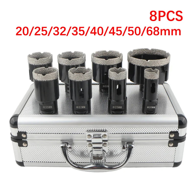 Set Seghe A Tazza M14 Punte Diamantate Per Forare A Secco Piastrelle Porcellana Marmo Granito 5 6 8 12 Pezzi