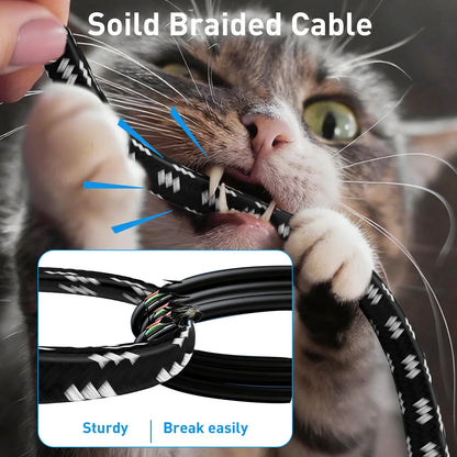 Cavo Ethernet Cat8 ZoeRax 40 Gbps Schermato Compatibile con Cat6a 7 8 Lunghezza Variabile da 0.3 a 30 m