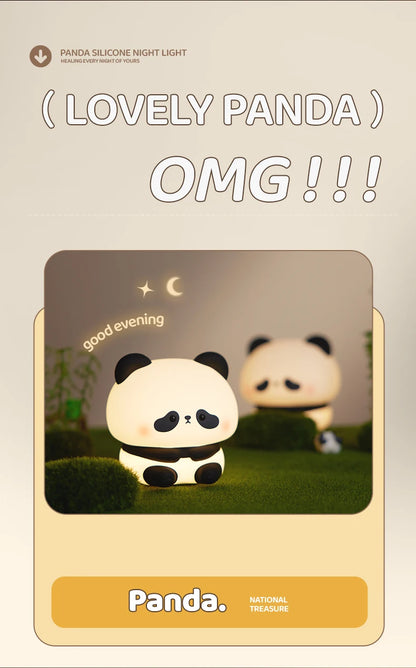 Luce Notturna Panda Led Con Touch Usb Ricaricabile Per Cameretta Decorazione Per Bambini