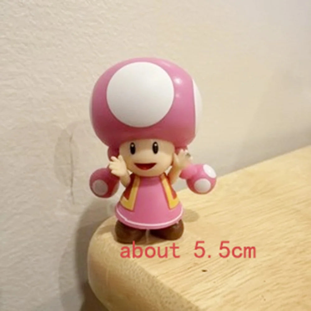JAKKS Super Bros Personaggi d'azione Mario, Luigi, Peach - Simpatiche Bambole Anime Giocattolo per Bambini - Regalo