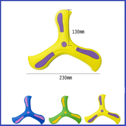 Boomerang Morbido Tre Foglie Disco Volante Esterno Interattivo Per Bambini Adulti