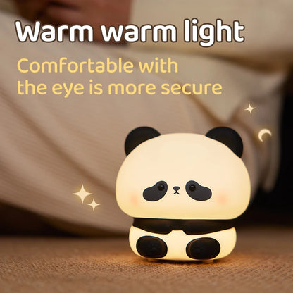 Luce Notturna Panda Led Con Touch Usb Ricaricabile Per Cameretta Decorazione Per Bambini