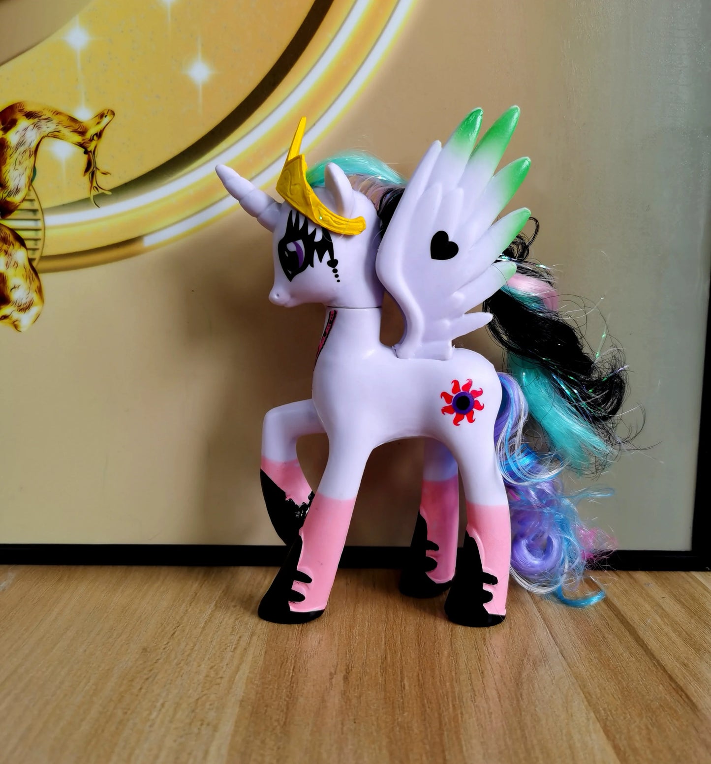 Set di giocattoli My Little Pony Fluttershy Rainbow Dash Twilight Sparkle Princess Cadence Luna Regalo a mano
