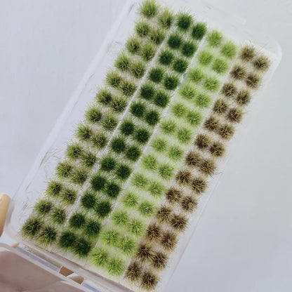 Ciuffi Di Erba Statici Per Paesaggi In Miniatura Set Con 4 Colori E 104 Pezzi Per Diorami