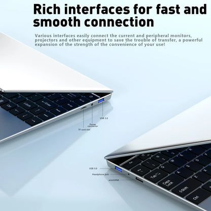 Notebook 14,1 Pollici Sottile Con Display Full HD 1920x1080 16GB RAM 2TB SSD Windows 11