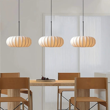 Lampadario Wabi Sabi Giapponese In Seta Bianca Per Ristorante Studio Soggiorno Cucina Moderno