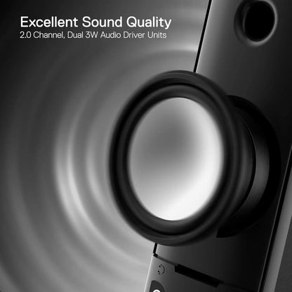 Redragon GS550 Barra Audio Per PC 2.0 Con Bassi Di Qualità E Retroilluminazione Rossa