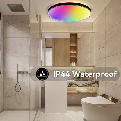 Plafoniera Led Dimmerabile con Controllo Remoto Rgb Bluetooth Tuya per Interni Alexa