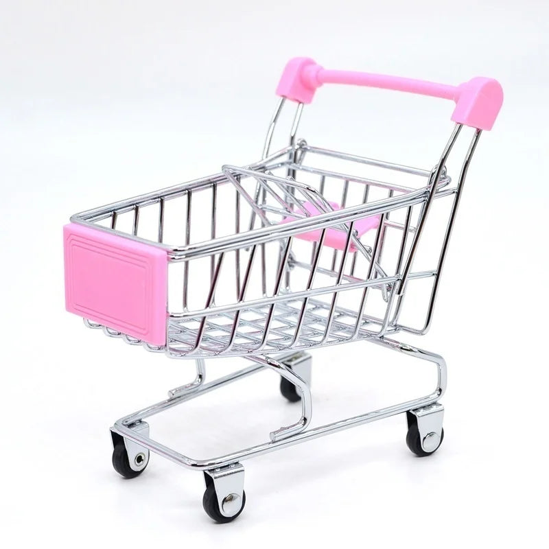 Carrello Della Spesa In Miniatura Per Scrivania Decorazione Casa Gioco Per Bambini
