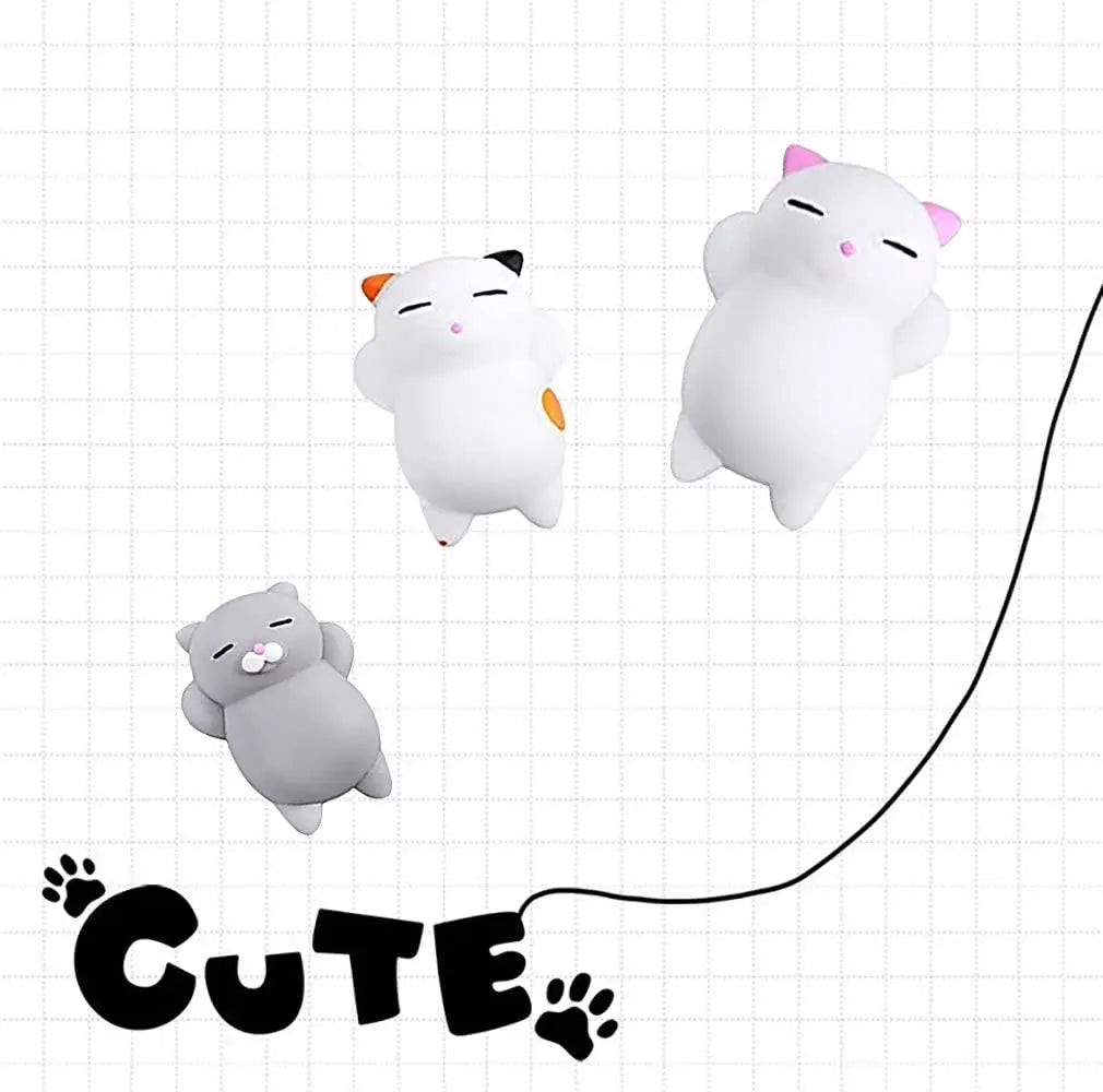 5 pz Animale Gatto Kawaii Gatto Squishy Mini Squishies Stress Mochi Squishy Giocattoli Mochi Squishy Stress Mochi Animale Giocattolo Regalo per il Capretto