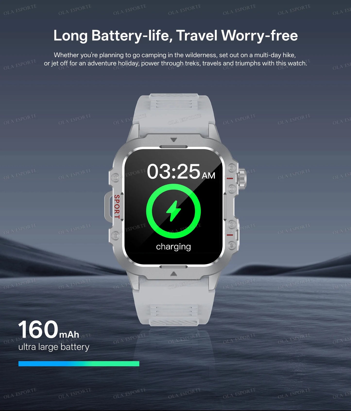 2025 Nuova Torcia Elettrica Militare Astuto Della Vigilanza Degli Uomini IP68 5ATM Sport All'aria Aperta Fitness Tracker Monitor di Salute 1.44 Pollici BT Chiamata Smartwatch