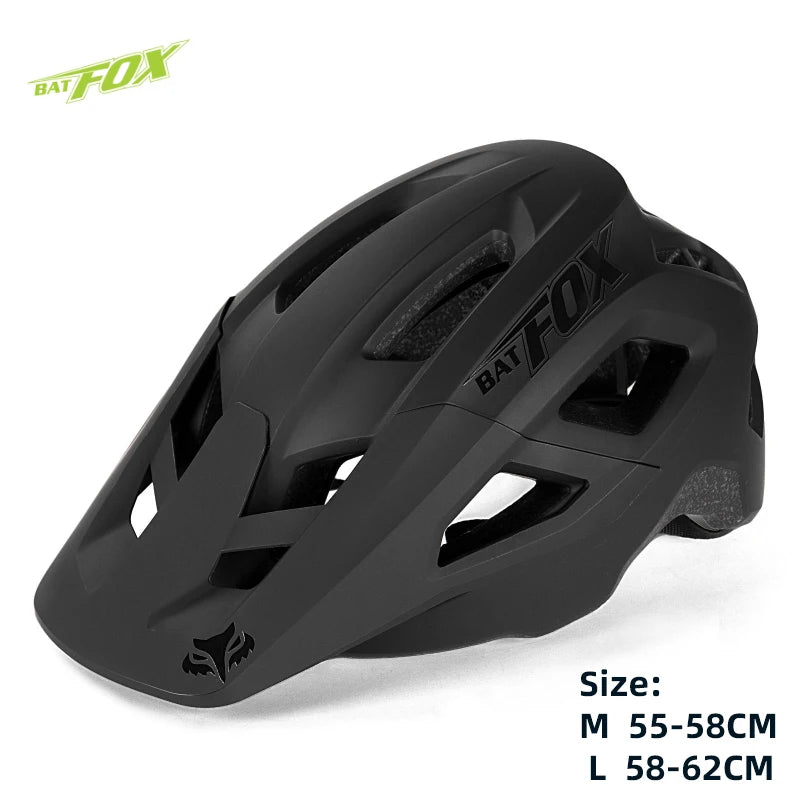 Casco Da Bicicletta Batfox Speedframe MTB Leggero Con Certificazione CE Aerodinamico E Protezione Affidabile