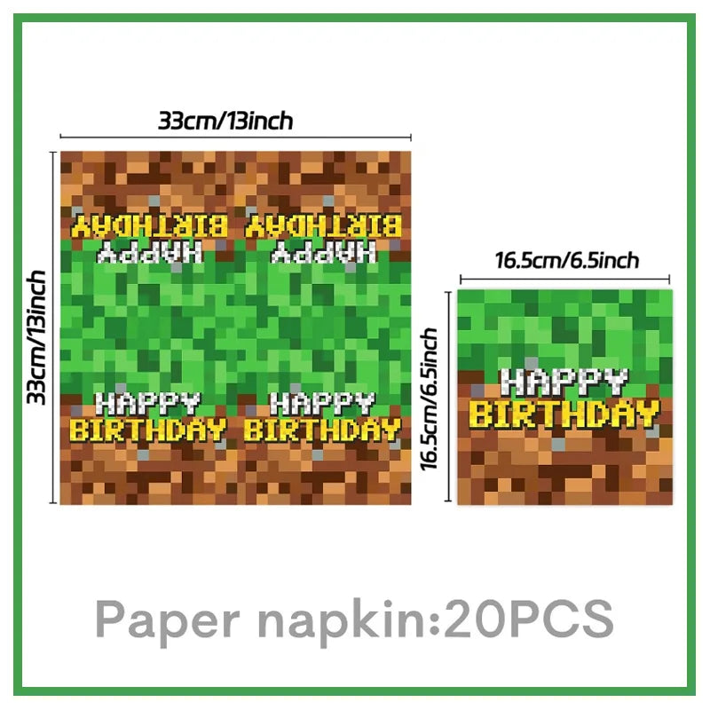 Decorazioni per feste di compleanno Stoviglie per ragazzi Piatto di carta Tazza Tovagliolo Tovaglia Bracciale Bandiera Borsa regalo Forniture per feste di compleanno per bambini