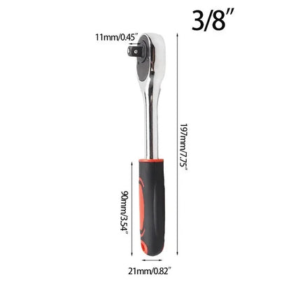 Onnfang 7-19/11-32mm chiave a cricchetto universale testa a bussola universale, chiave a bussola per uso domestico/chiave per utensili manuali