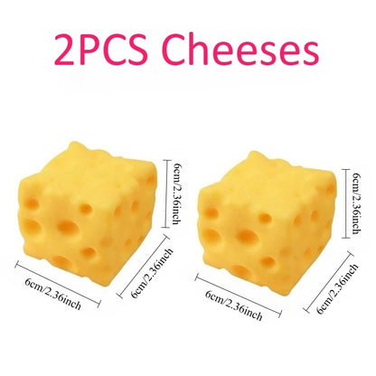 Giocattolo Antistress Gigante a Forma di Formaggio, Squishy Extra Large, Giocattolo Modellabile a Lenta Risalita, Palla Antistress per Adulti, Regalo
