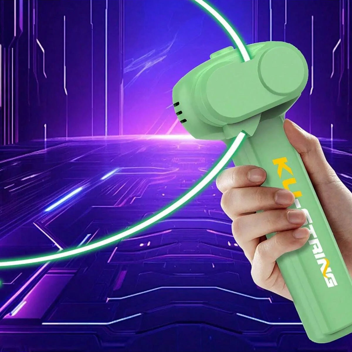 Lanciacorda Luminoso Con Luci Led Elastico Volante Per Esterni Gioco Divertente