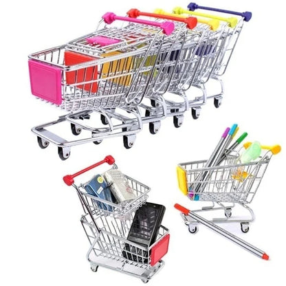 Carrello Della Spesa In Miniatura Per Scrivania Decorazione Casa Gioco Per Bambini
