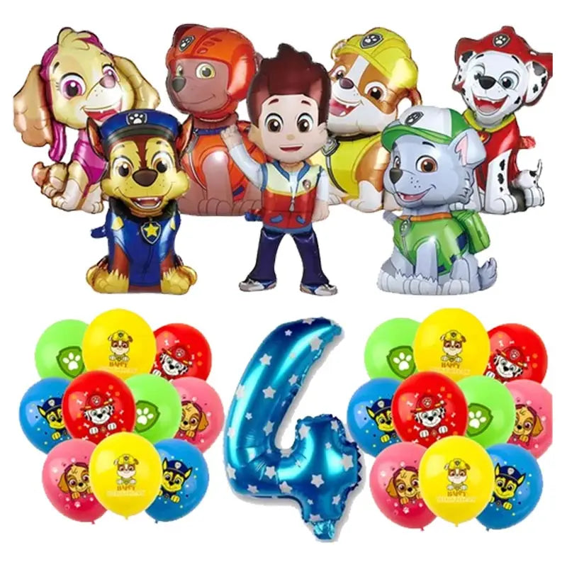NUOVO Paw Patrol Compleanno Forniture Bomboniere Buon Compleanno Paw Patrol Kit di decorazioni per feste Piatto a palloncino Tazza Borsa regalo Adesivo per bambini