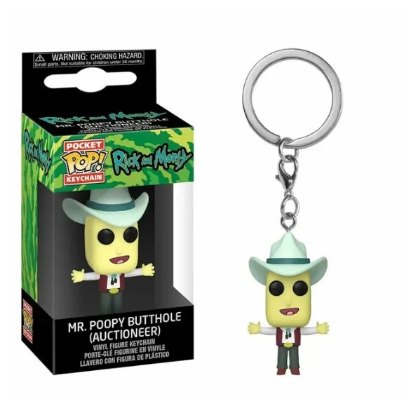 Funko POP Rick Mr Poopy Butthole Noob Tinkles Spider-Man SpongeBob SquarePants e Morty Portachiavi Modellino in PVC Giocattoli Regalo
