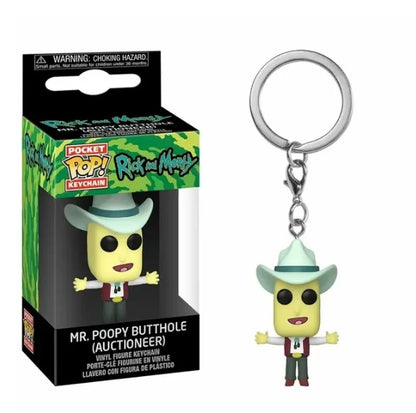 Funko POP Rick Mr Poopy Butthole Noob Tinkles Spider-Man SpongeBob SquarePants e Morty Portachiavi Modellino in PVC Giocattoli Regalo