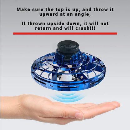 NUOVO LED Flying UFO Spinner Fingertip, aggiornamento volo elicottero Gyro Flyorb Hover Ball, mini drone aereo giocattolo, regalo di Natale