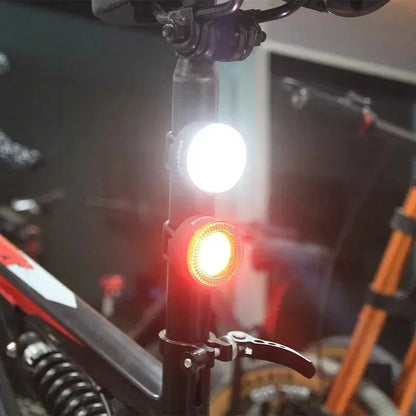 Luci Frontali e Posteriore per Bicicletta Ricaricabili USB Impermeabili LED COB MTB e Bici da Strada